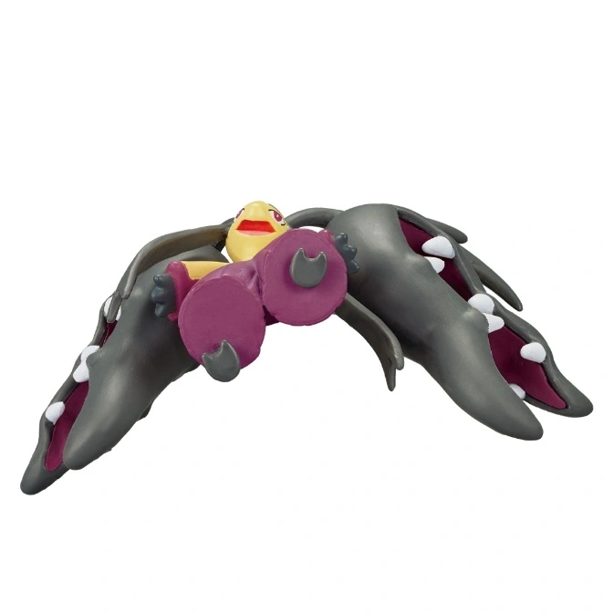  Pokemon Mimikyu toy with Disguise form, grey tentacles, and purple disguise.