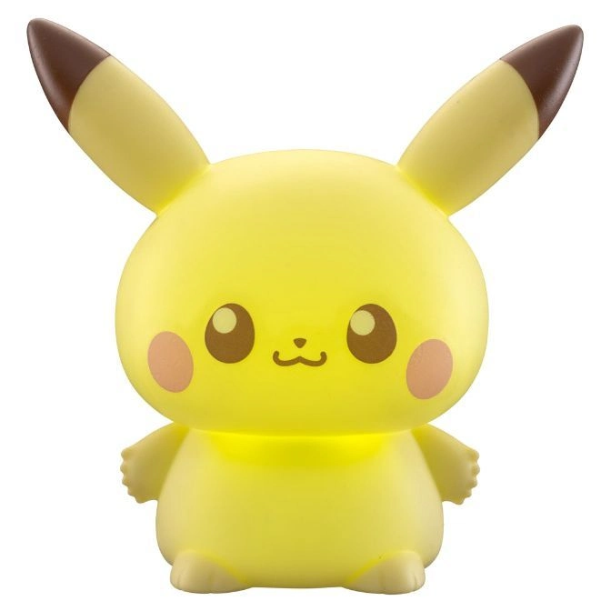  Yellow Pichu nightlight with brown-tipped ears, rosy cheeks, and a cute smile.