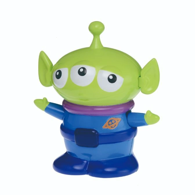  Toy Story Alien figure with three eyes, green skin, and blue suit.