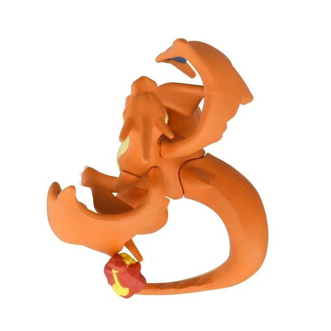  Orange Charizard toy with flame on tail.