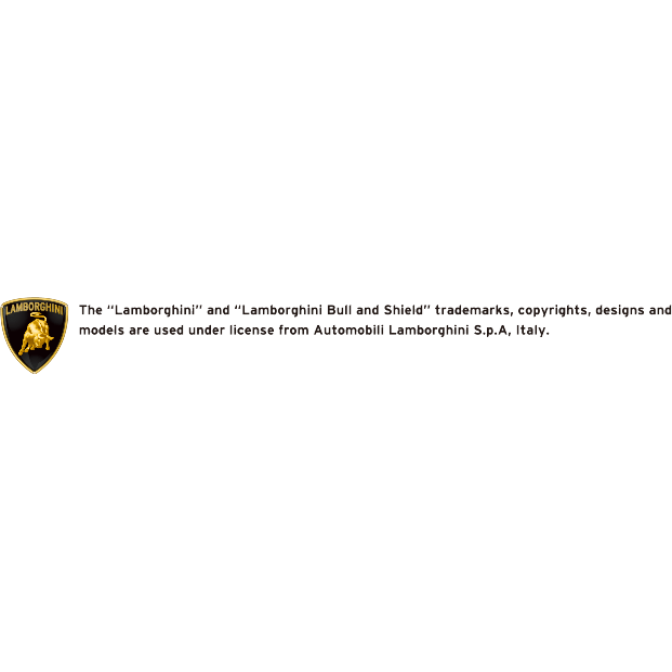  Lamborghini logo and trademark notice: Bull and shield design, copyrights, and models licensed from Automobili Lamborghini S.p.A, Italy.