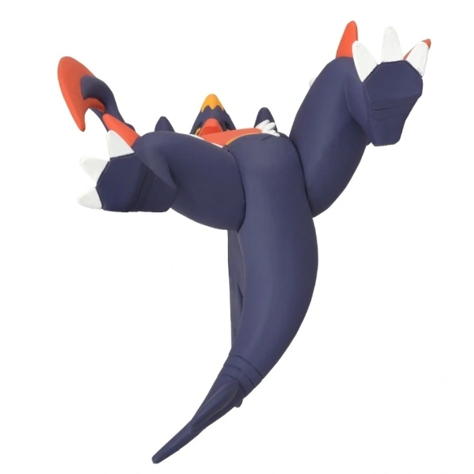  Garchomp action figure with blue body, red and white accents, in dynamic pose.
