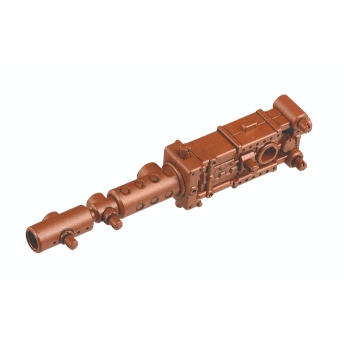  Brown toy gun with detailed mechanical design.