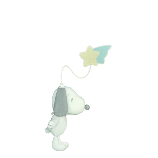  Snoopy plush mobile with a star and comet.