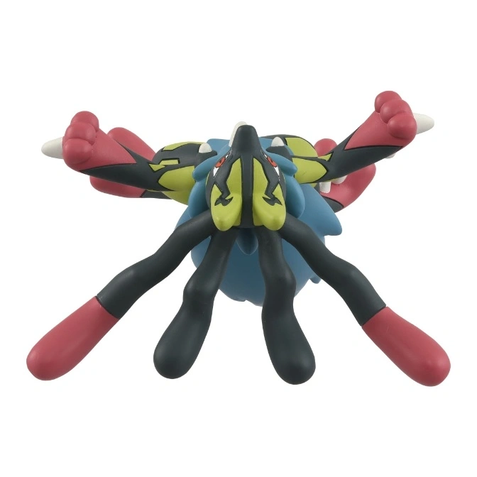  Mega Absol toy figure with red claws and black tendrils.