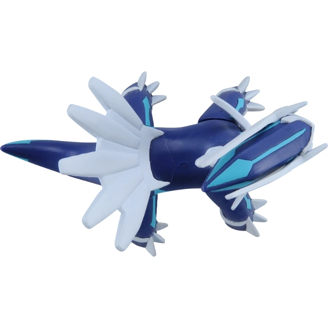  Dark blue Dialga toy with white spikes and light blue accents.