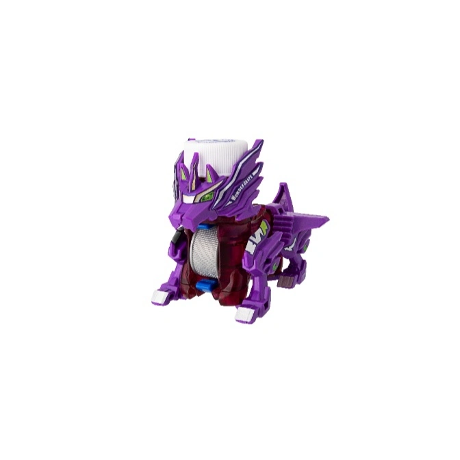 Purple Wonder Grape Bottleman toy with a dragon-like design.