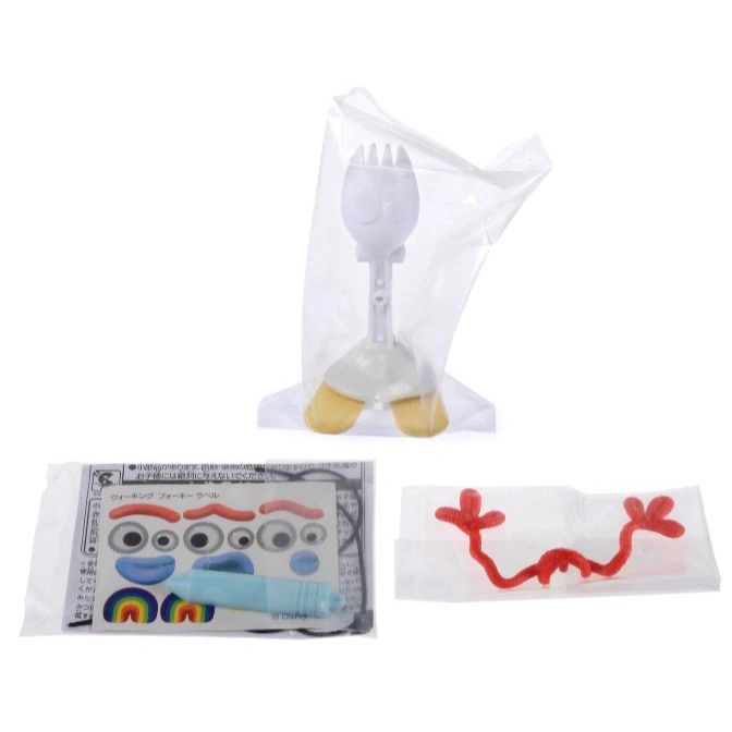  Toy Story Forky DIY kit with plastic fork, pipe cleaner arms, stickers, and feet.
