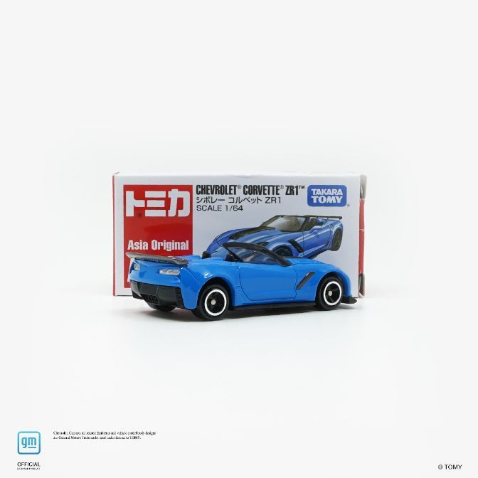  Blue Tomica Chevrolet Corvette ZR1 toy car with box. Asia Original edition.