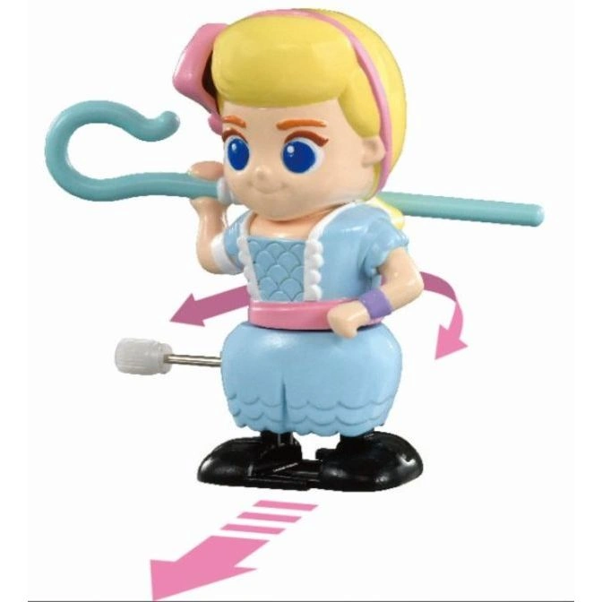  Bo Peep wind-up toy with blue dress and shepherd's crook, ready to walk.