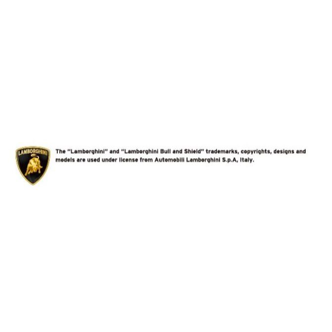  Lamborghini logo and trademark notice: bull shield, copyrights, designs, and models used under license.