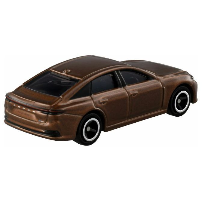  Brown toy car with black wheels, a miniature replica.